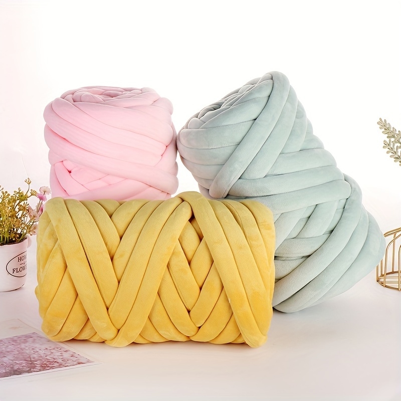 8.82oz Thick Super Bulky Chunky Yarn For Hand Knitting Crochet Soft Big  Cotton DIY Arm Knitting Roving Spinning Yarn For Blanket