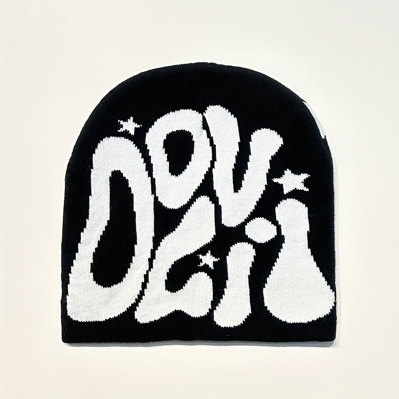 Letter Jacquard Coldproof Unisex Hat Hip hop Outdoor Warm Hat
