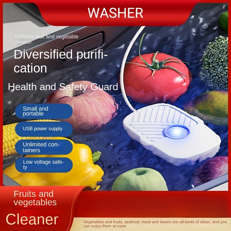 Fruit Cleaner Machine Rechargeable Ménage Imperméable à l'eau USB
