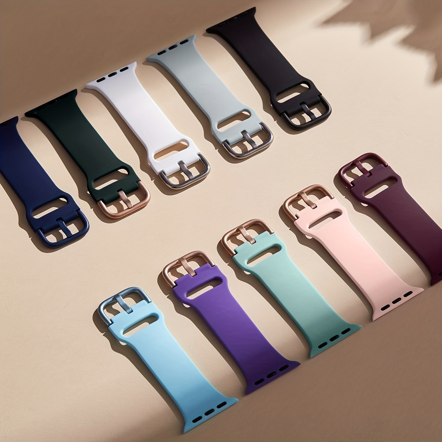 Soft Silicone Strap For Apple Watch Band Ultra 49mm 44mm 45mm 42mm 41mm  Sport rubber Watchband iWatch Serise 8 7 6 5 4 Bracelet