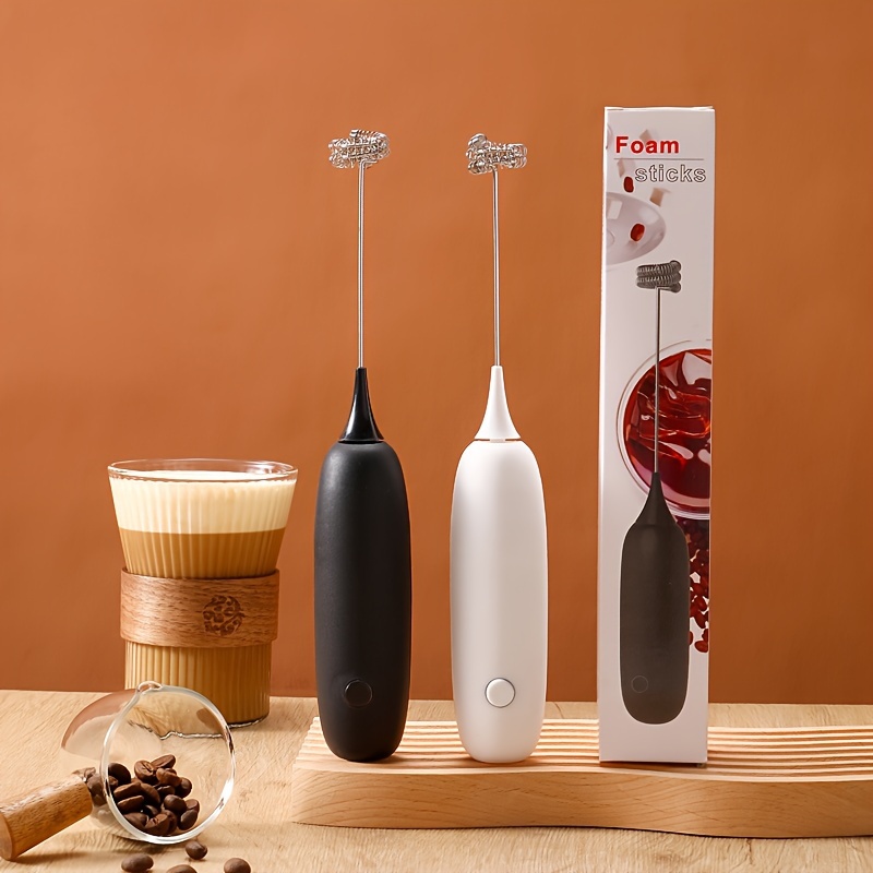1pc Electric Milk Frother, Mini Handheld Wireless Mixer Household Small Foam  Milk Coffee Frother