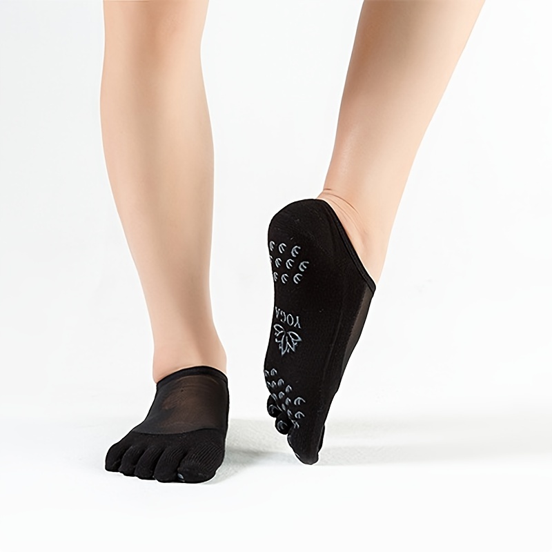1 Pair Of Grip Socks Non Slip Split Toe Cross Lace Socks For - Temu