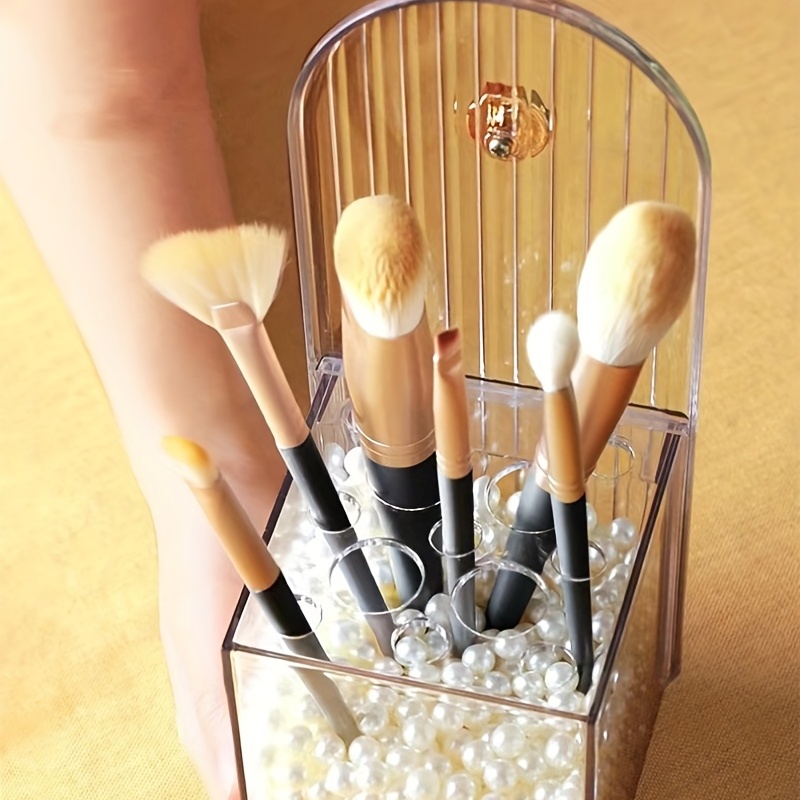 Dustproof Makeup Brush Holder with Lid