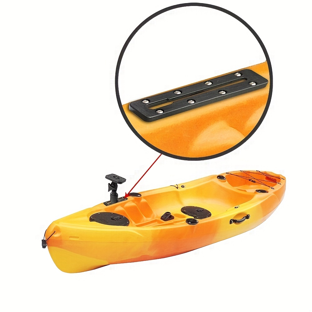 Low Profile Kayak Track - Kayak Rod Holder | No Drilling Track Mounting for  Kayak Rod Holder, Kayak Paddle Holder Clips, Kayak Mount Accessories