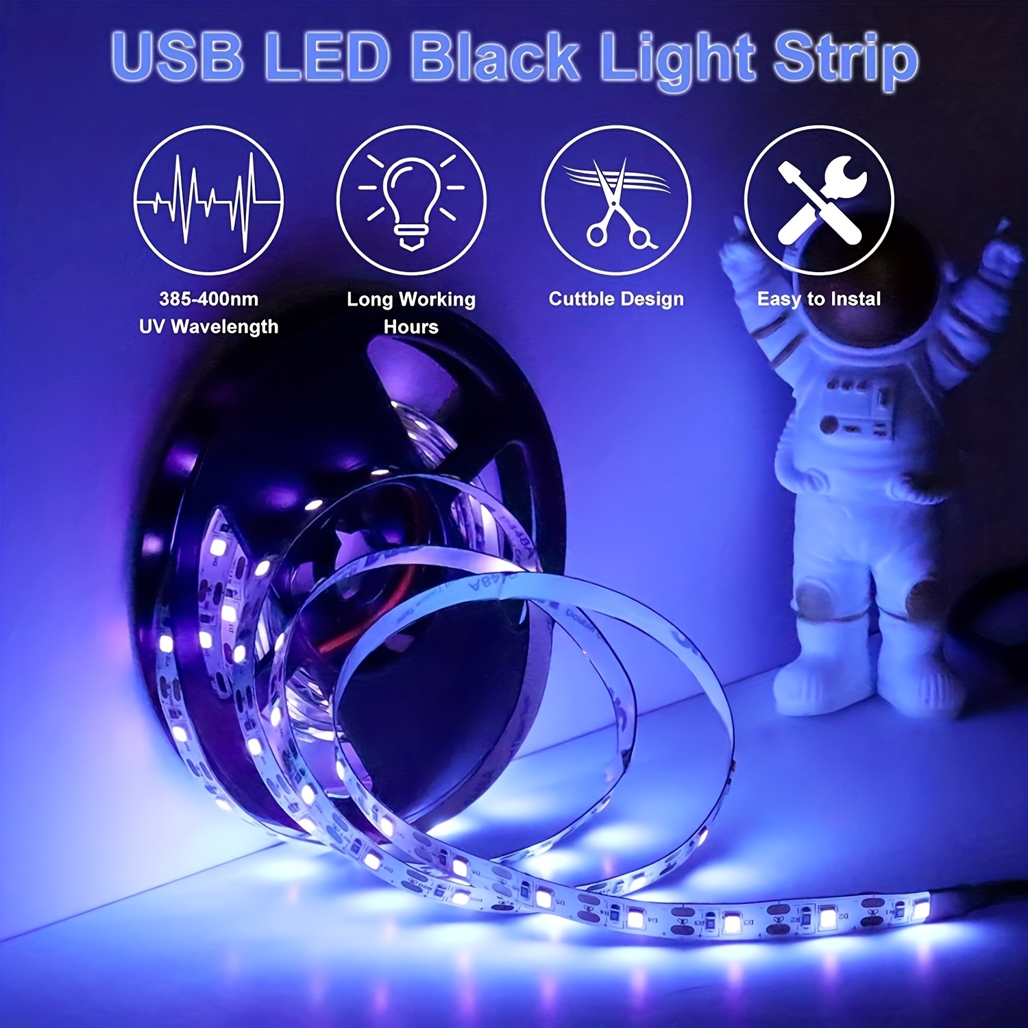 Led Ultraviolet Lights Clip on Flexible Metal Tube Uv Lamp - Temu