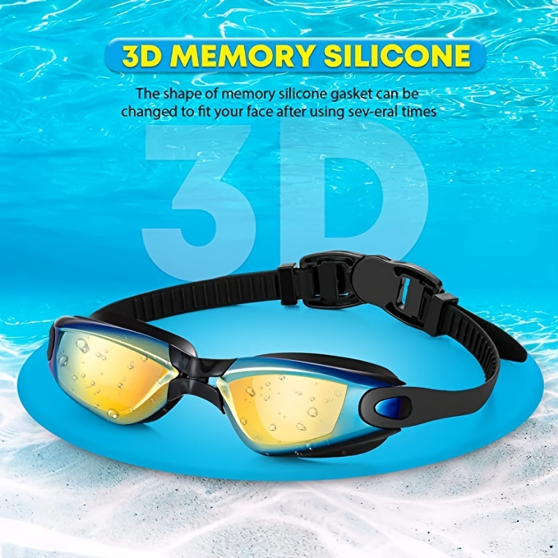 Sloosh Gafas de natación para niños (paquete de 2), gafas de  natación sin fugas, visión amplia, antivaho y anti-UV para niños y niñas  adolescentes (negro y azul) : Deportes y Actividades