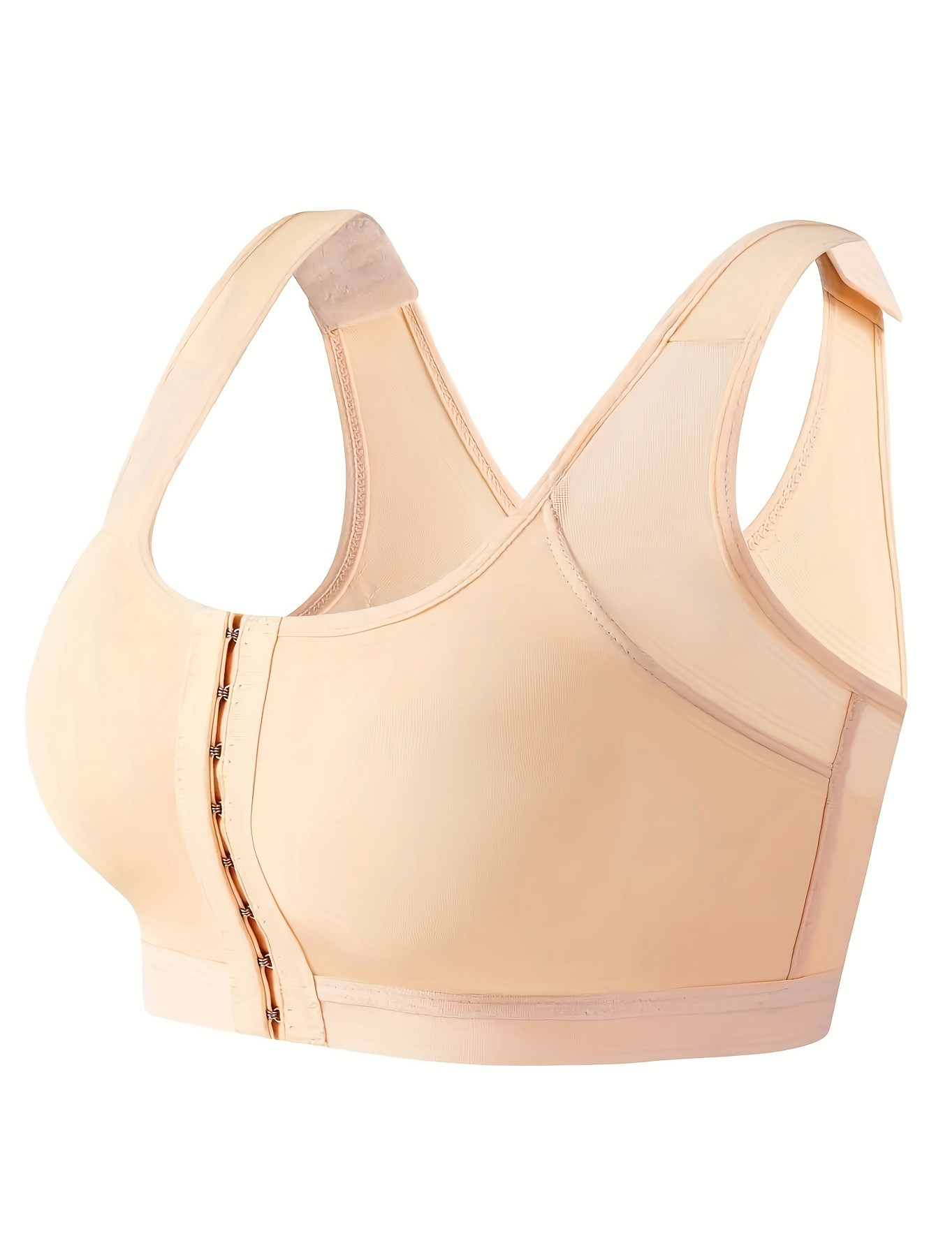Front Buckle Sports Bras Breathable Back Cross Mesh - Temu