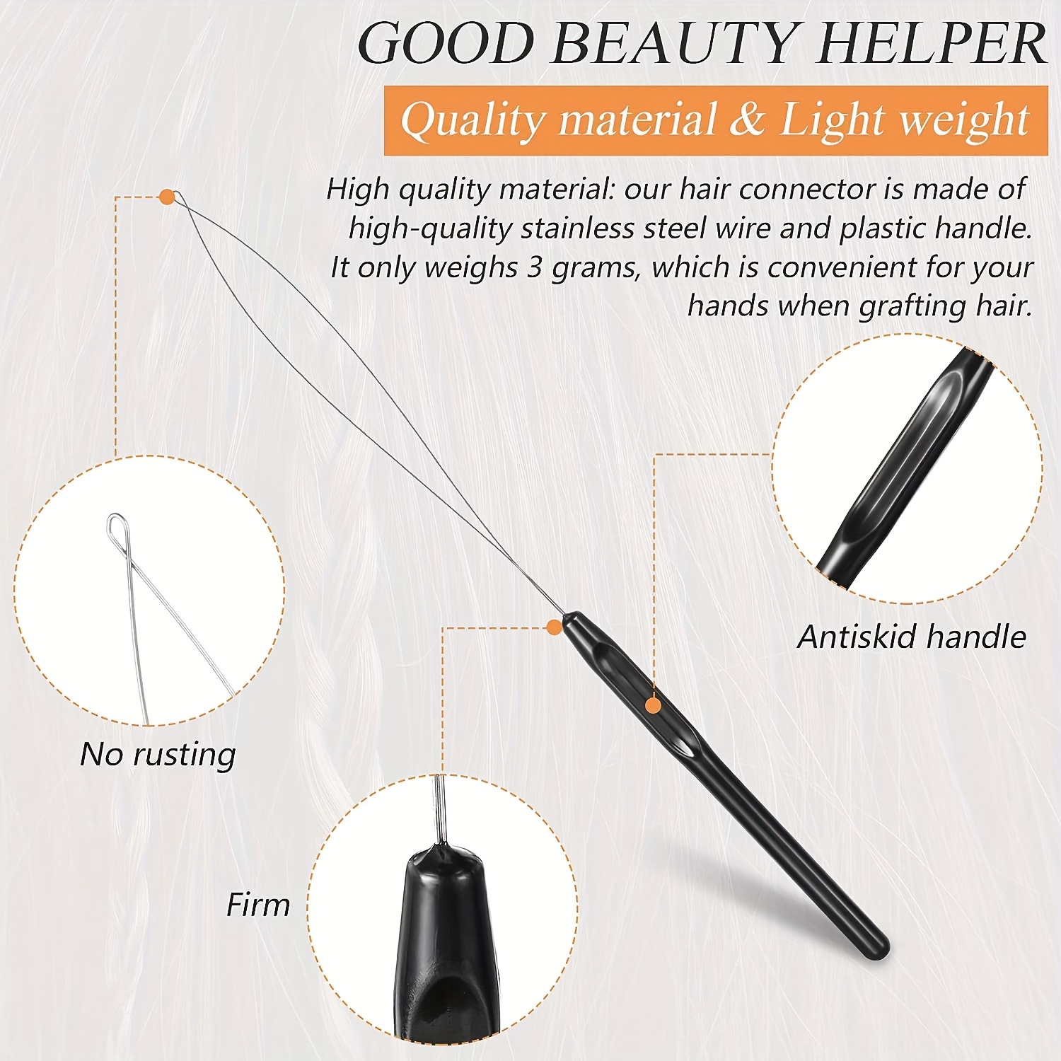 10pcs hair extension holder Pulling Hair DIY Hook Tool Hair