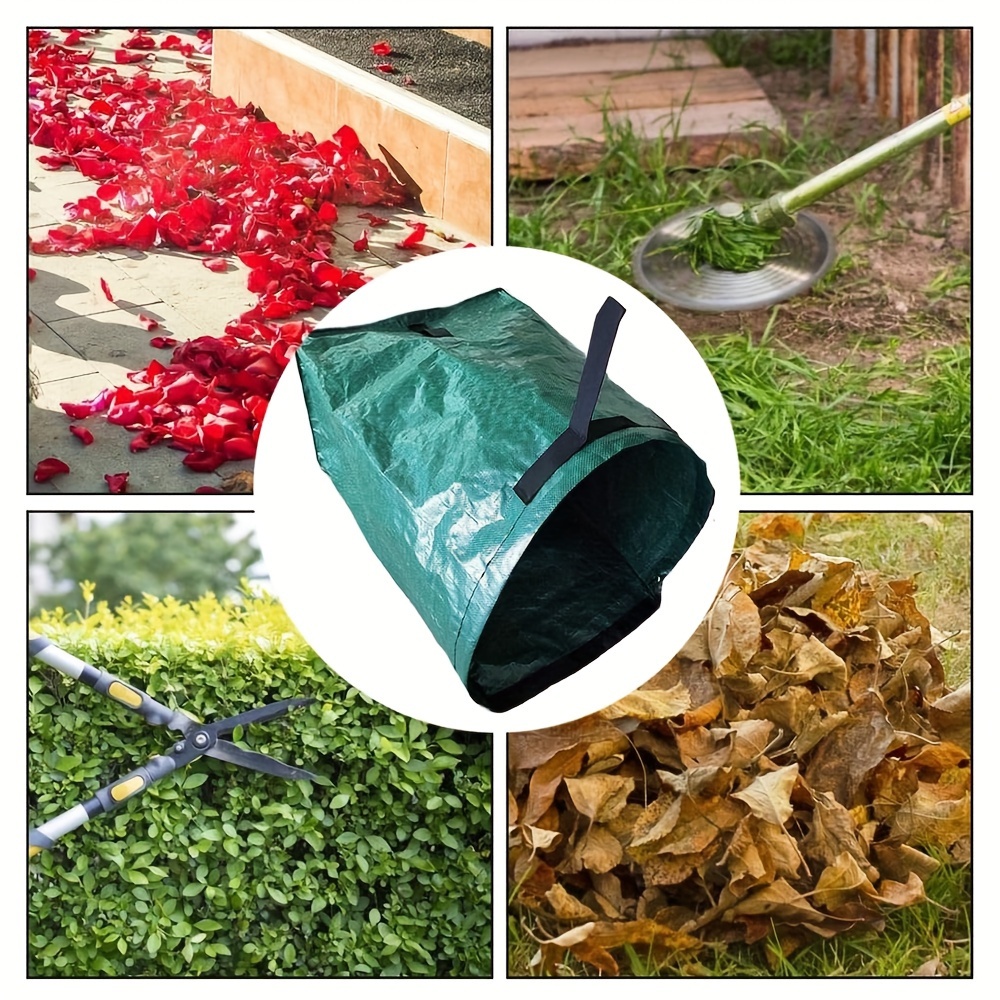 Reusable Leaf Bags, 80 Gallons Lawn Bags, Yard Waste Bags Heavy Duty, Extra Large  Lawn Pool Garden Leaf Waste Bags,Garden Bag for Collecting Leaves,Gardening  Clippings Bags,Leaf Container,Trash Bags 