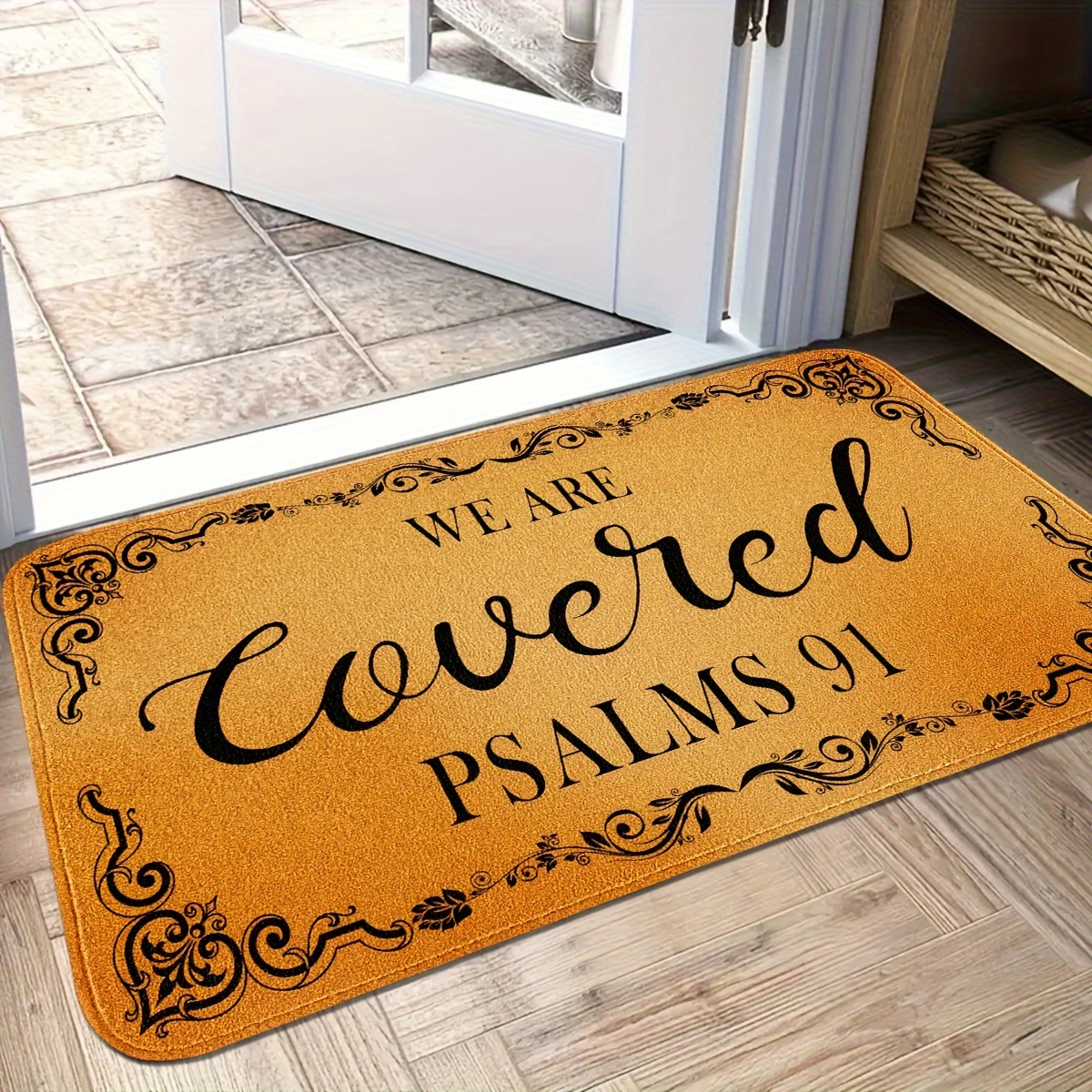 Dirt Resistant Welcome Doormat, Washable Low Pile Indoor Outdoor Entrance  Mat, Non-slip Absorbent Bath Mat, Rv Mat, Farmhouse Funny Kitchen Rugs,  Suitable For Bathroom Kitchen Balcony Patio Carpet, Home Decor, Room Decor 