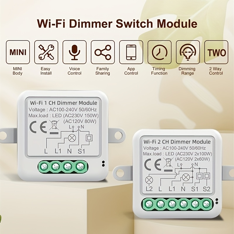 Tuya Wifi/zigbee 2 Gang Wireless 6 Scene Switch Push Button - Temu