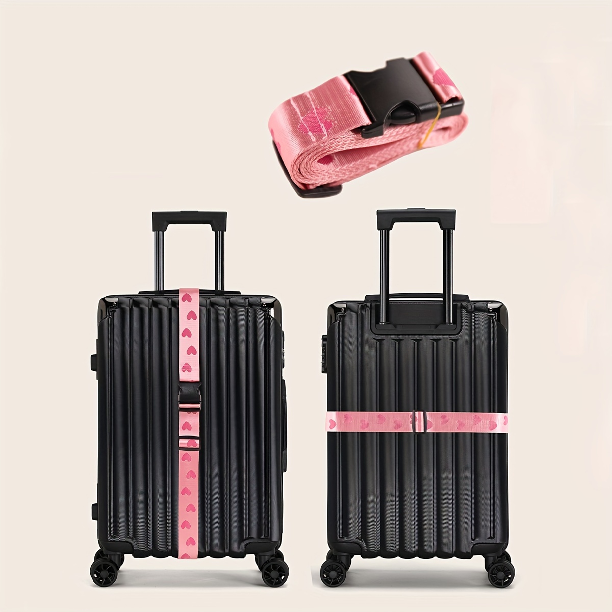 Collwait 2-in-1 Adjustable Luggage Belt Luggage Accessories