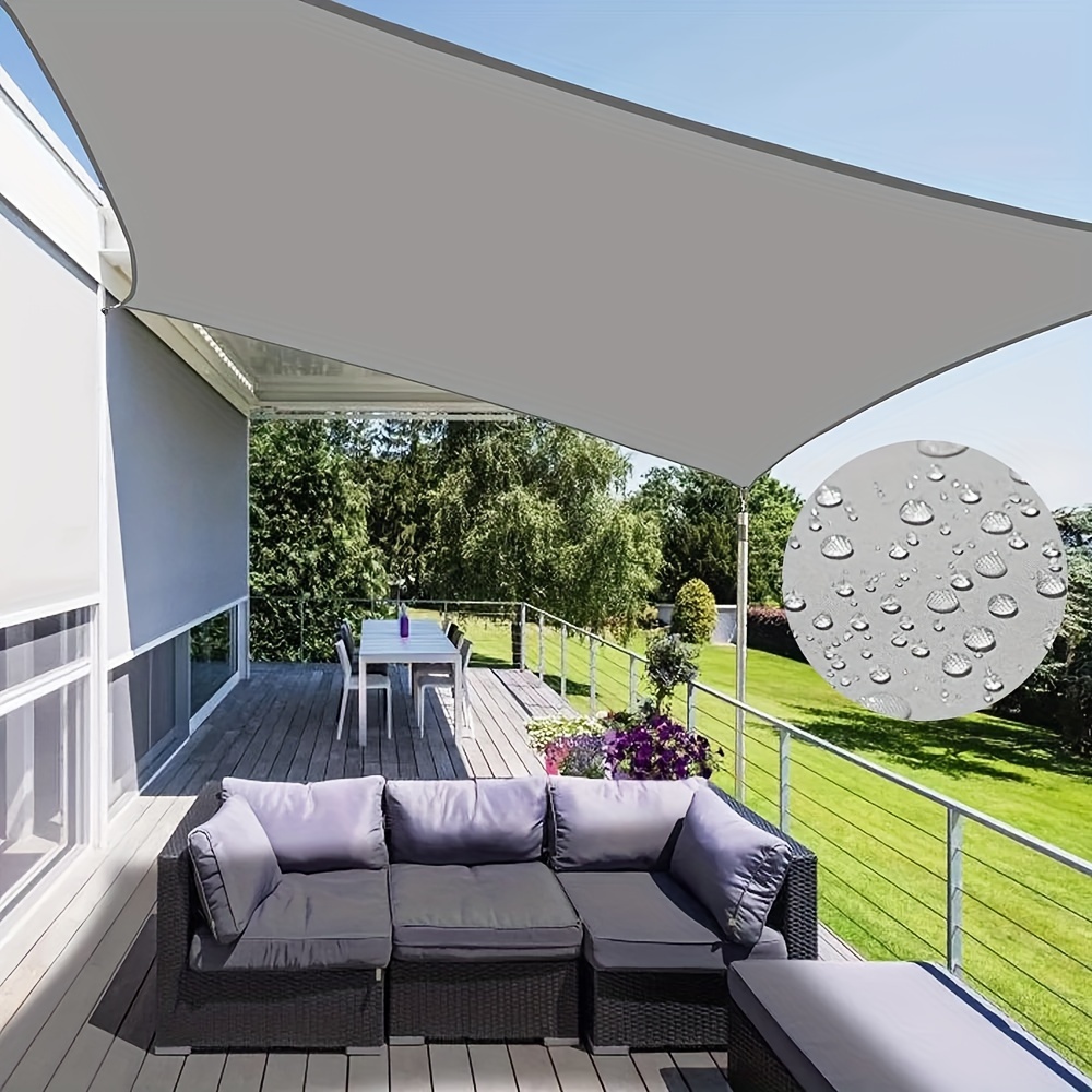 

1pc Outdoor Awnings Waterproof Sun Shade , Garden Canopy For Terrace, Car Canvas Awning Rectangle Pool Sun-shelter Sunshade