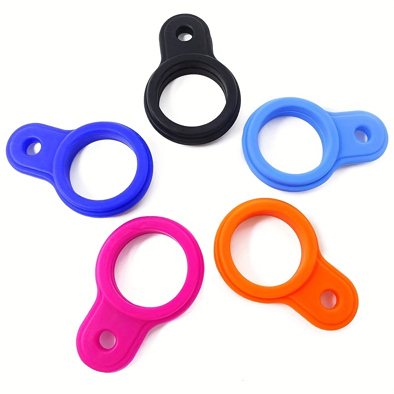 1pc Silicone Water Bottle Holder with Keychain Clip, Random Color Water Cup Clip, Cup Accessories for Outdoor Activities or Daily Use,Temu