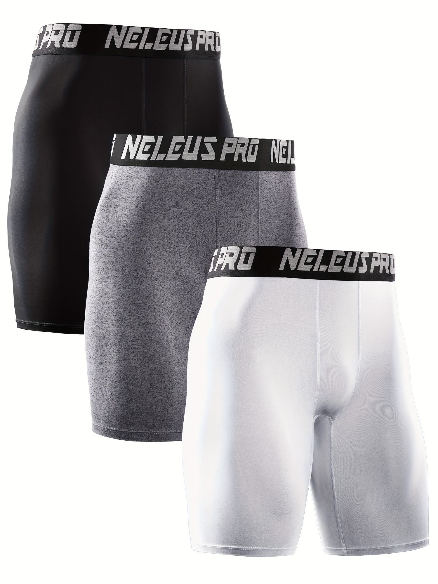Buy Neleus Men's 2 Pack Compression Pants Sports Workout Running
