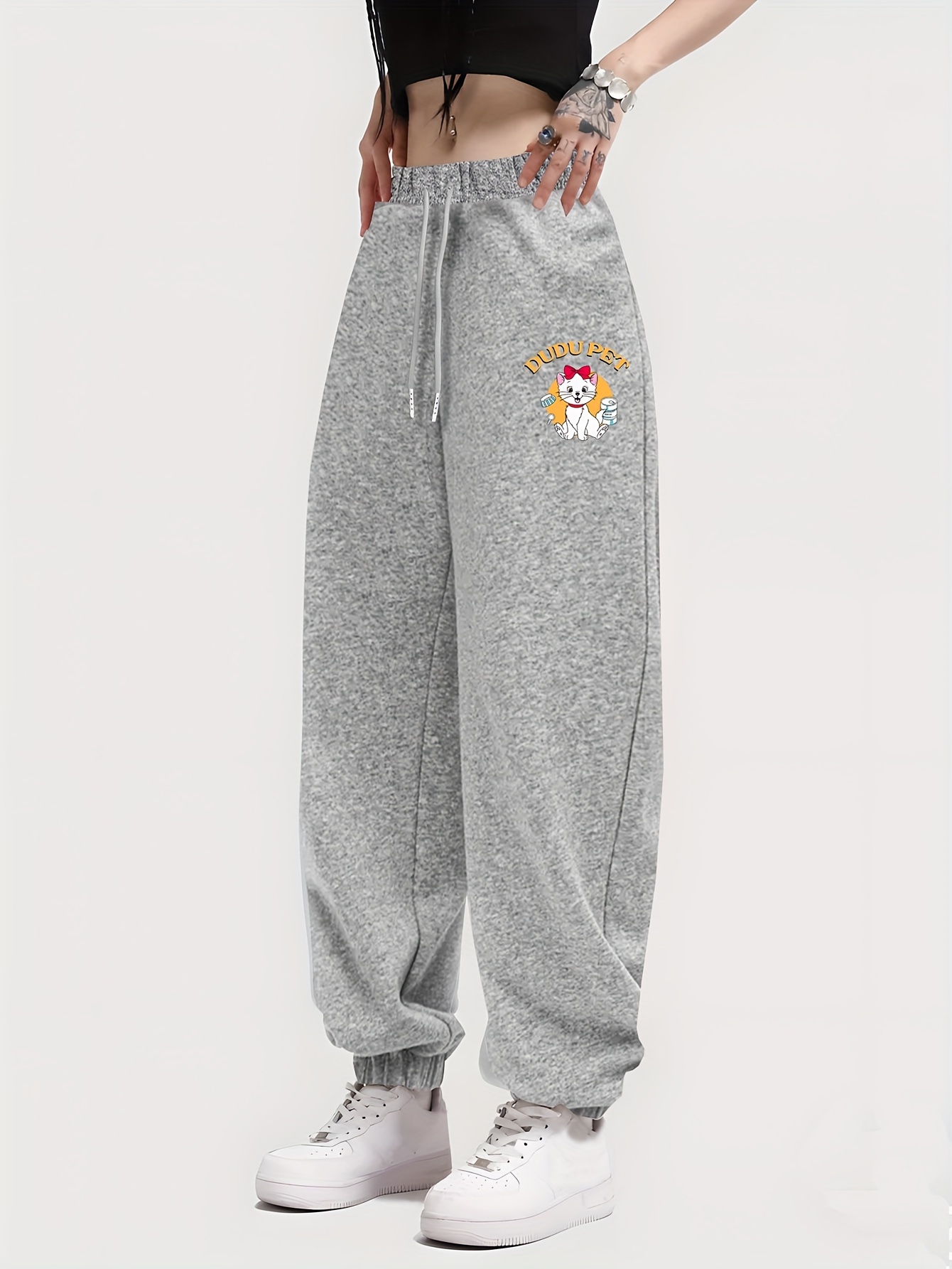 Pantalones Jogger Con Cordón Sólido, Pantalones Deportivos Sueltos Con  Bolsillos Inclinados Para Correr Y Hacer Ejercicio, Ropa Deportiva Para  Mujeres - Ropa De Mujer - Temu Spain