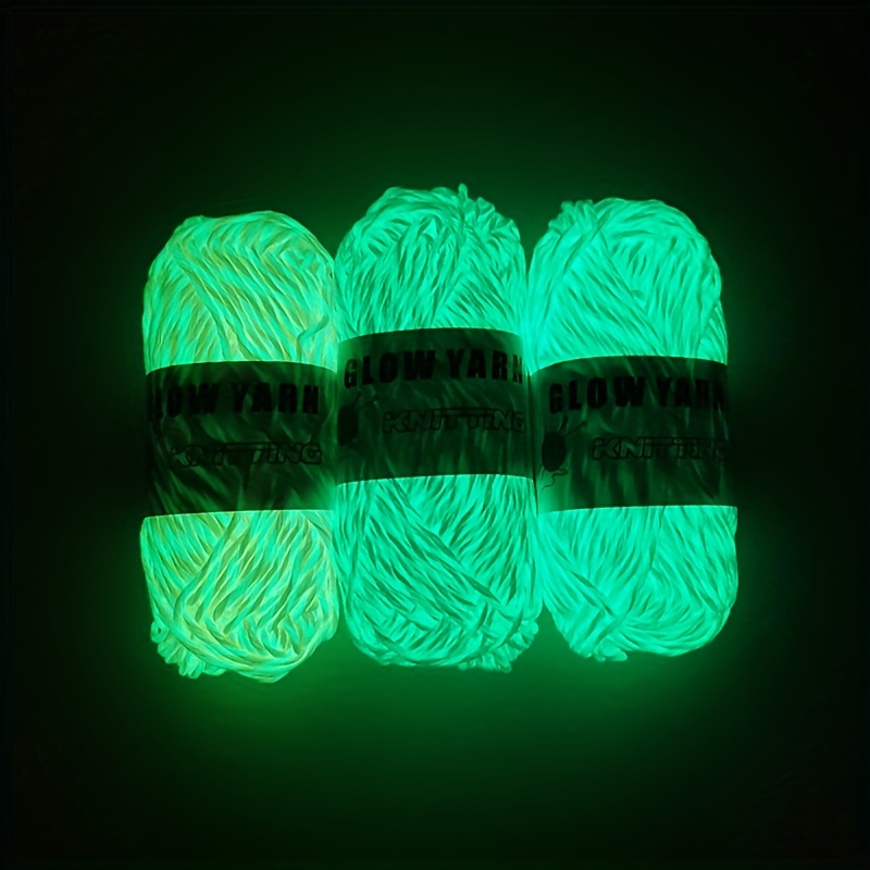 DIY Knitting Hand Knitted Glow In The Dark Yarn Luminous Yarn Fun Yarn Dpn  Knitting Needles Set - AliExpress