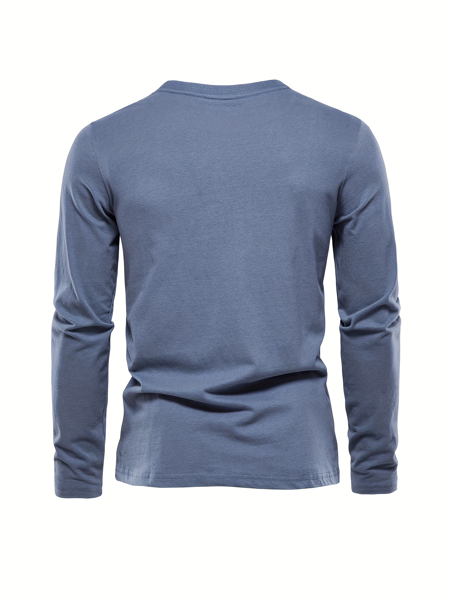 Long Sleeve Tight Cotton Shirt Spring and Summer New Casual Solid Men's  Round Neck Long Our Most Comfortable (Black, S) : : Clothing,  Shoes & Accessories