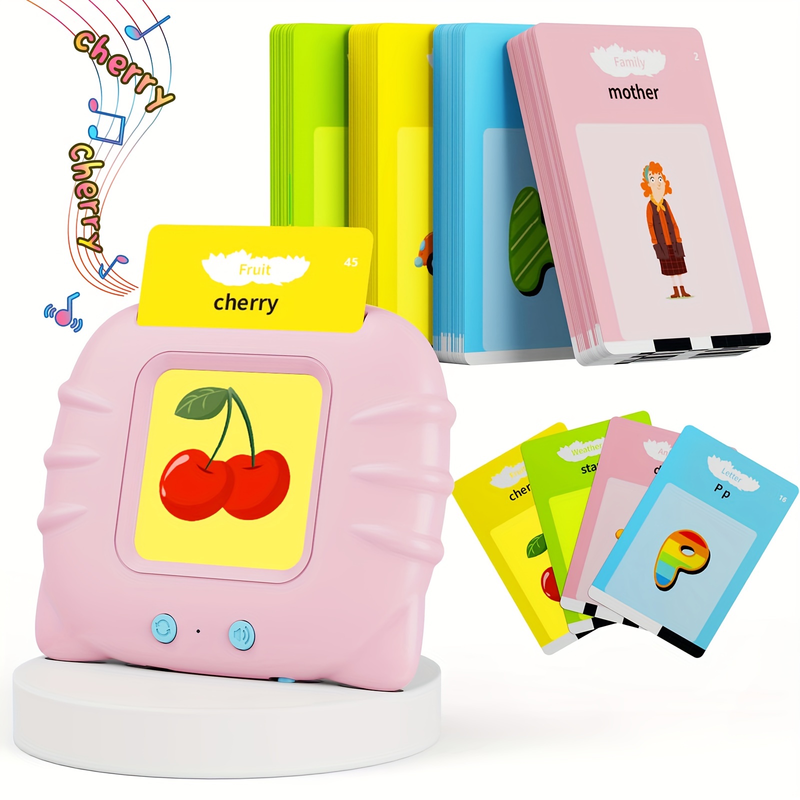 Acheter Cartes Flash parlantes, jouets d'apprentissage pour les tout-petits  de 0 à 3 ans, avec effet sonore, lecture précoce de l'anglais