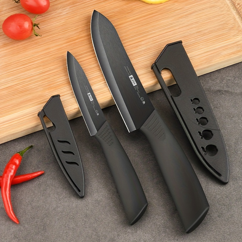 Ceramic Paring Knife, Zirconia Blade With Sheath Cover, Ceramic Blade Easy  To Hold The Handle, Fruit And Vegetables Paring Knife, Kitchen Tools - Temu