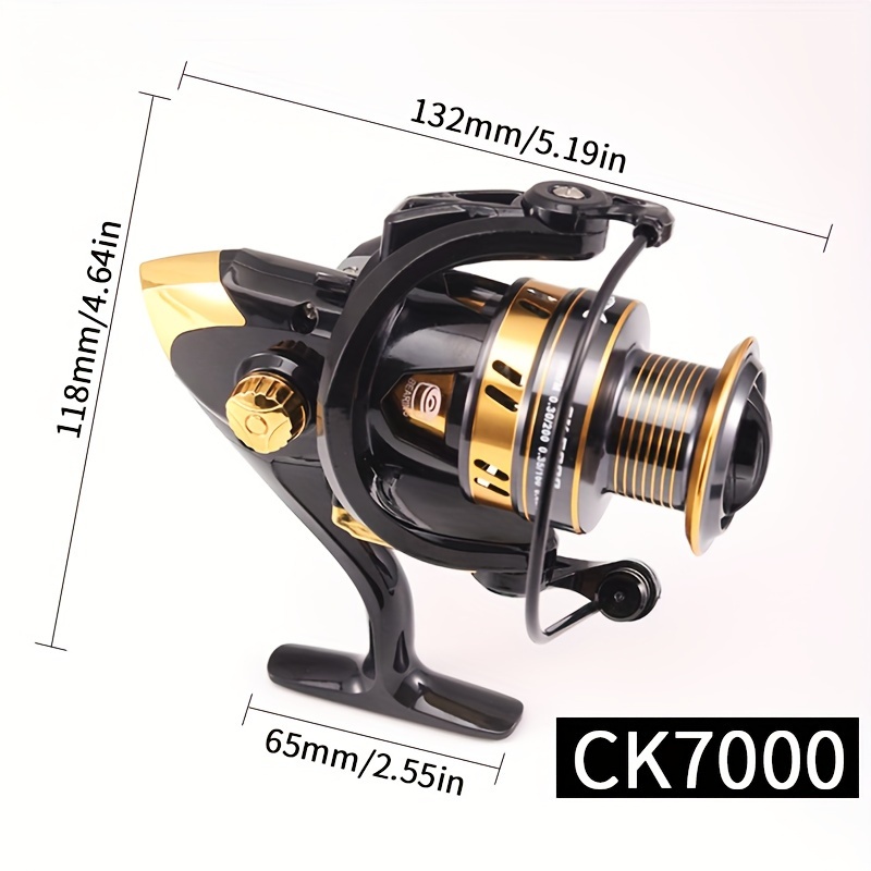 5.2:1 High speed Ratio Metal Spinning Reel Ck1000 7000 - Temu