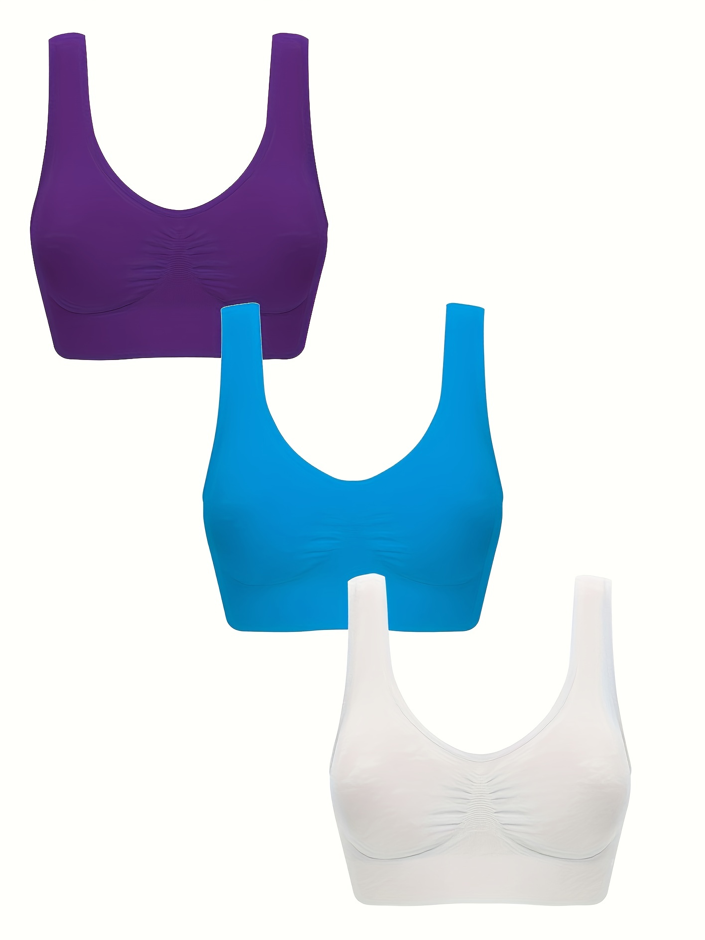 Wireless Sports Bras Comfy Breathable Running Workout Tank - Temu  Philippines