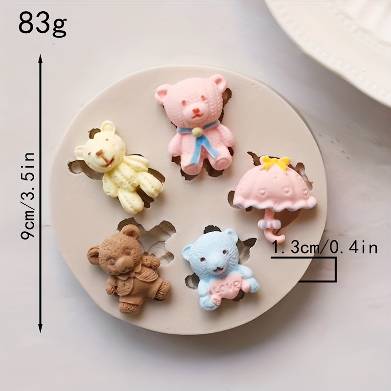 Cute Bear Chocolate Mold - 3d Silicone Cartoon Candy Mold For Diy Cake  Decorating And Baking - Kawaii Fondant Mold With Bowtie - Perfect Kitchen  Gadget And Home Kitchen Item - Temu