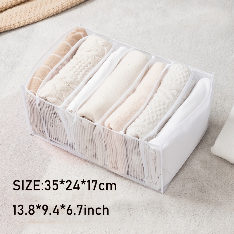 7 Grids Baby Clothes Diaper Storage Box, Newborn Clothes Storage Boxes For  Drawer Basket, Shop The Latest Trends