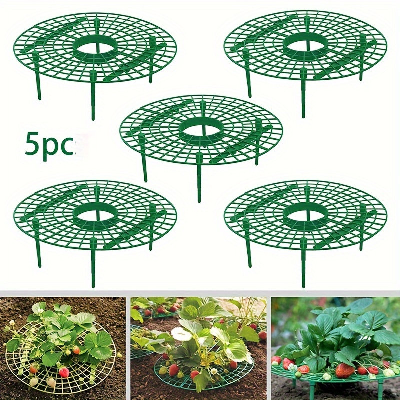 

1pc/5pcs, Strawberry Stand, Strawberry Seedling Planting Stand, Sun Flower Stand, Potted Strawberry Artifact, Rotten Fruit Support And Protection