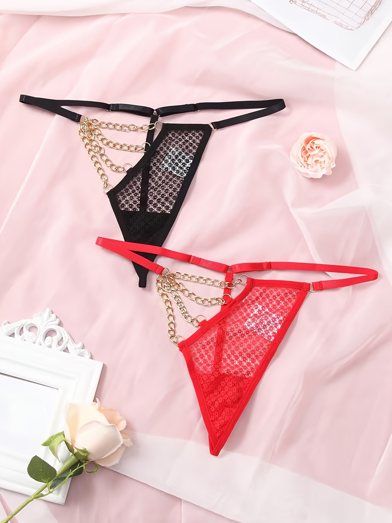 Low Waist Transparent Panties Sexy Lace Thong Ladies Butterfly