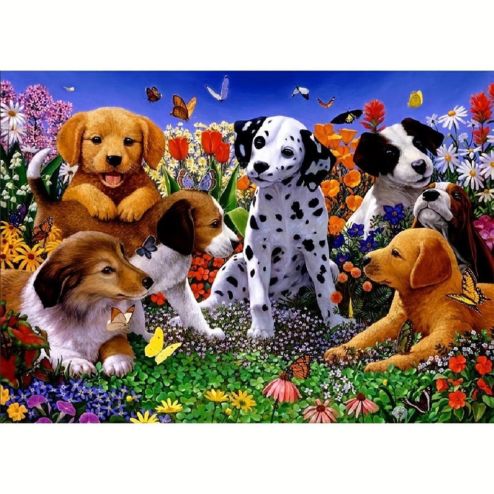 Diamond Painting Dog Wall Decor Mosaic Art Set - Temu