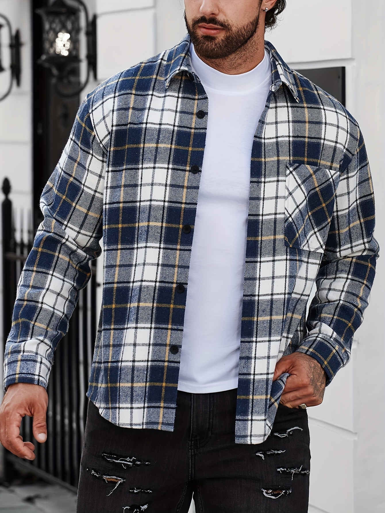 Relaxed Fit Flannel Shirt