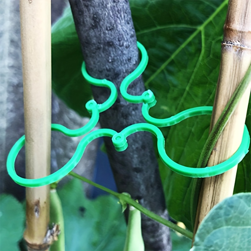 Green Plastic Garden Twine Climbing Plants Plant Support - Temu