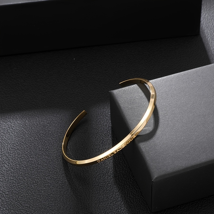 Designer Platinum & Rose Gold Open Kada Cuff Bracelet