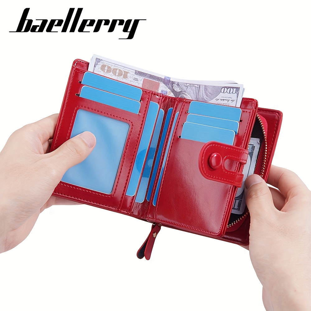 Baellerry Wallet Women Leather Luxury Card Holder Clutch Casual