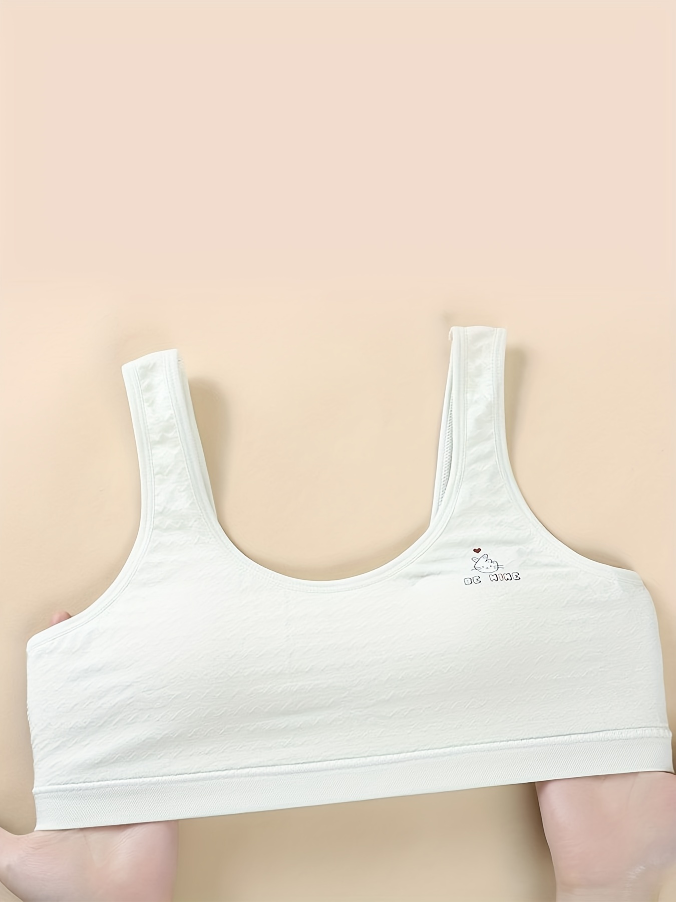 Girls Casual Bra Breathable Soft Comfortable Sports Vest - Temu