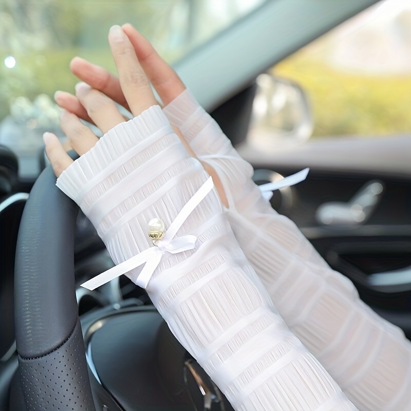 Elegant Sun Protection Gloves Women Perfect Driving Cycling - Temu