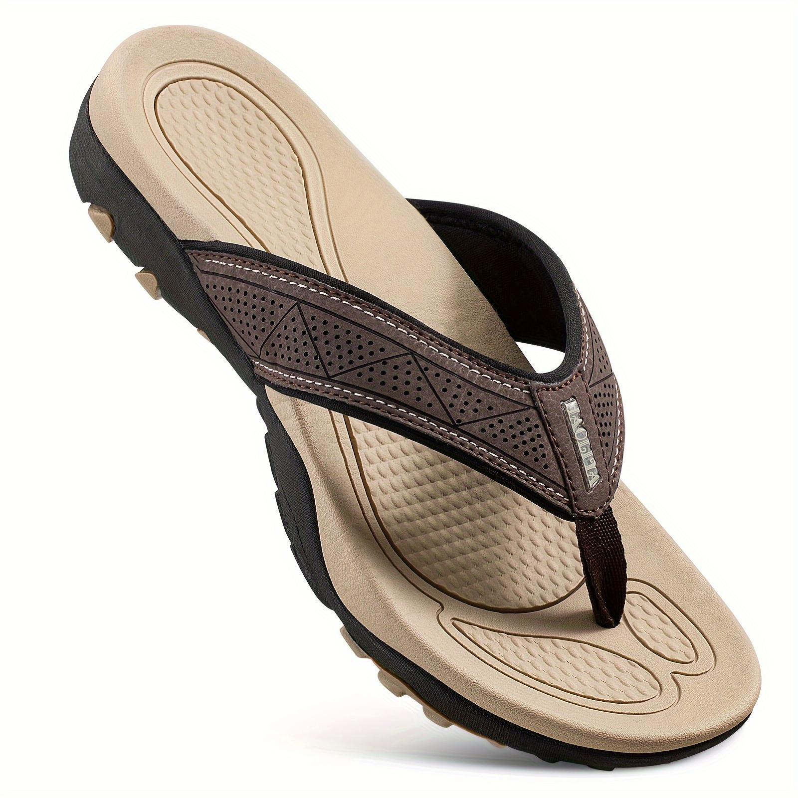 mens sport flip flops comfortable summer sandals outdoor - Temu display picture 1