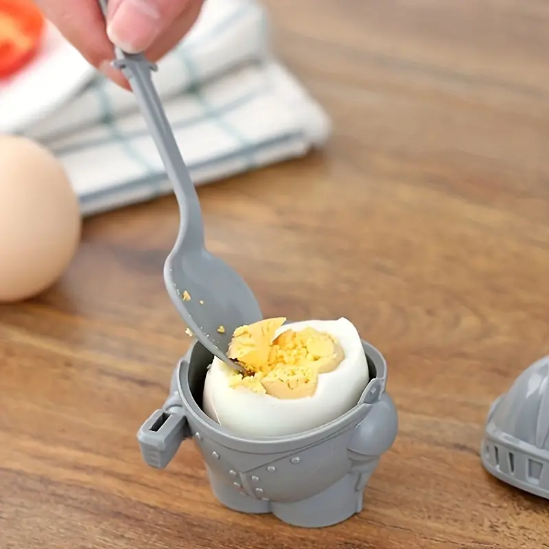 Soft Or Hard Boiled Egg Cup Holder With A Spoon Included- Knight Design -  Kitchen Utensil Decor For Restaurants - Temu Philippines