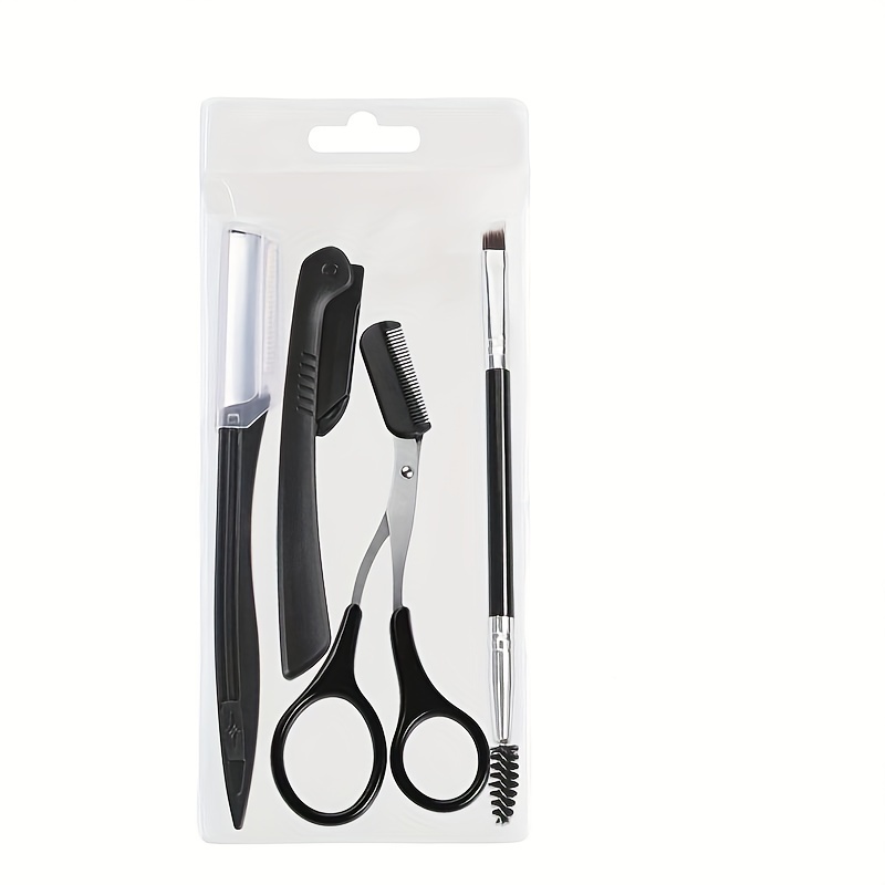 4pcs Eyebrow Grooming Kit Stainless Steel Set
