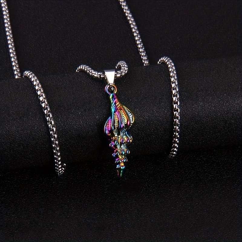 Men's Stainless Steel Ocean Series Pendant Necklace