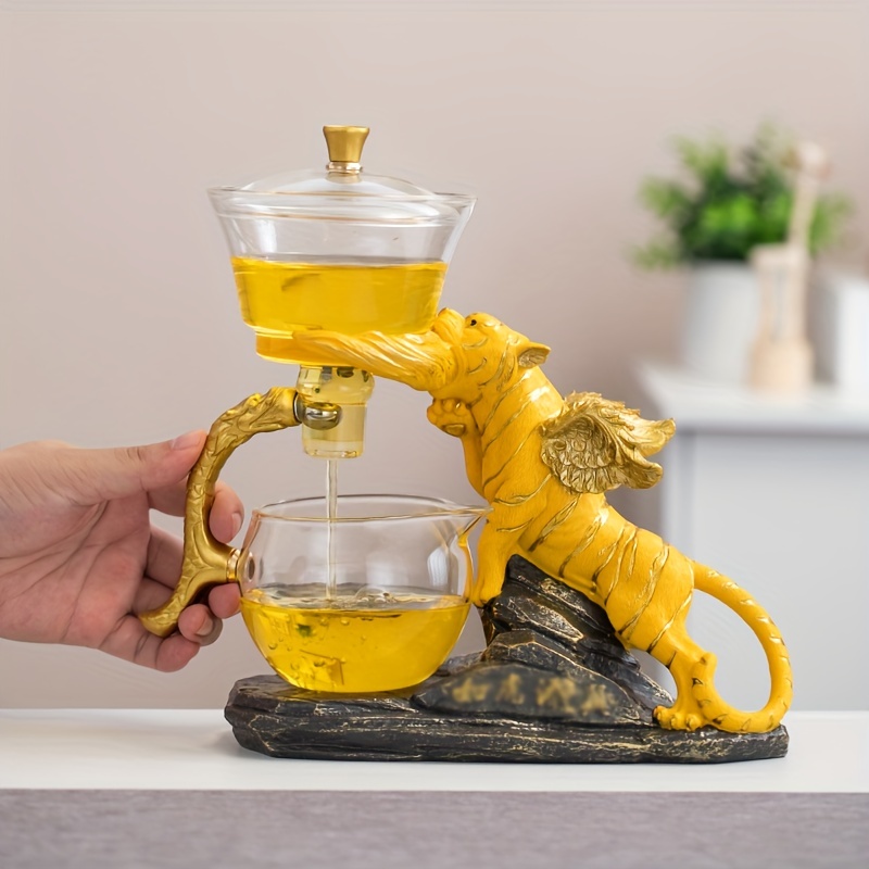 Elegant Glass Tea Pot Set With Tea Steamer And Water - Temu