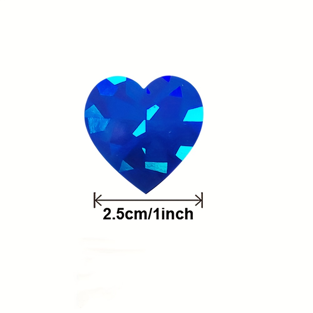 500 Labels Love Rainbow Sticker Heart Shape Scrapbooking - Temu