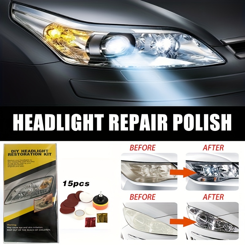Car Headlight Repair Agent Scratch Remover Fluid Renewal Polish Liquid Kit  Accessories Wash Auto Cleaning Care Refurbished Tools