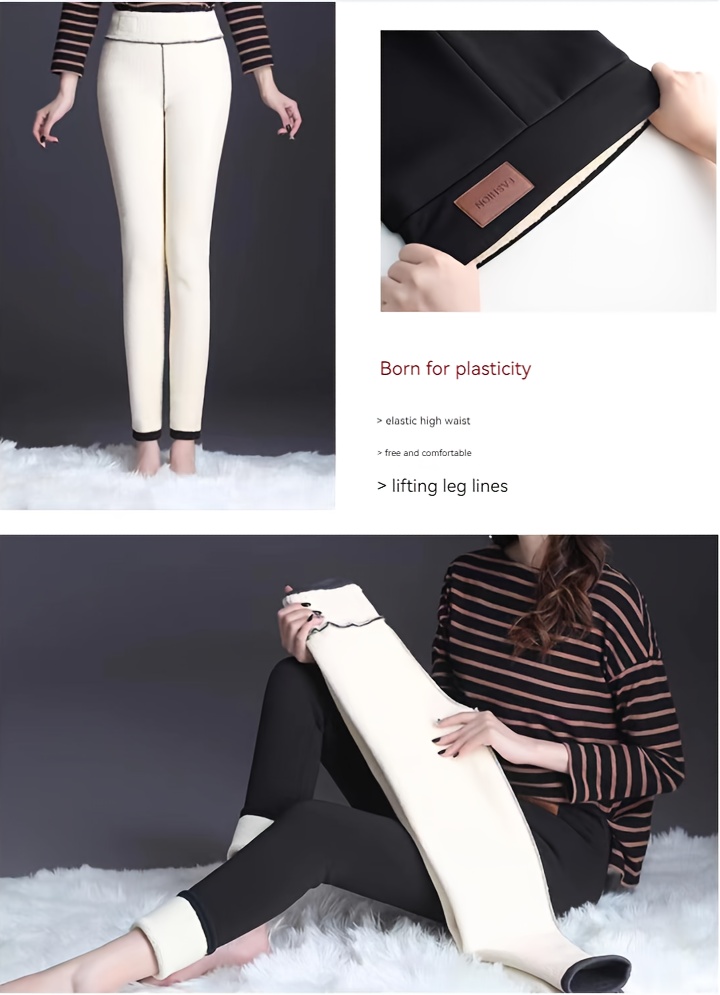 Plush Lined Shaping Pants Tummy Control Compression Slimmer - Temu