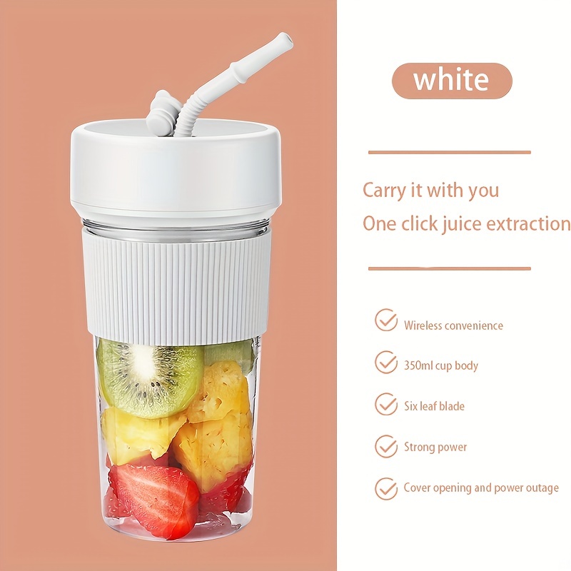 Portable Blender With Straw Usb Steam Mini Cup Cordless - Temu