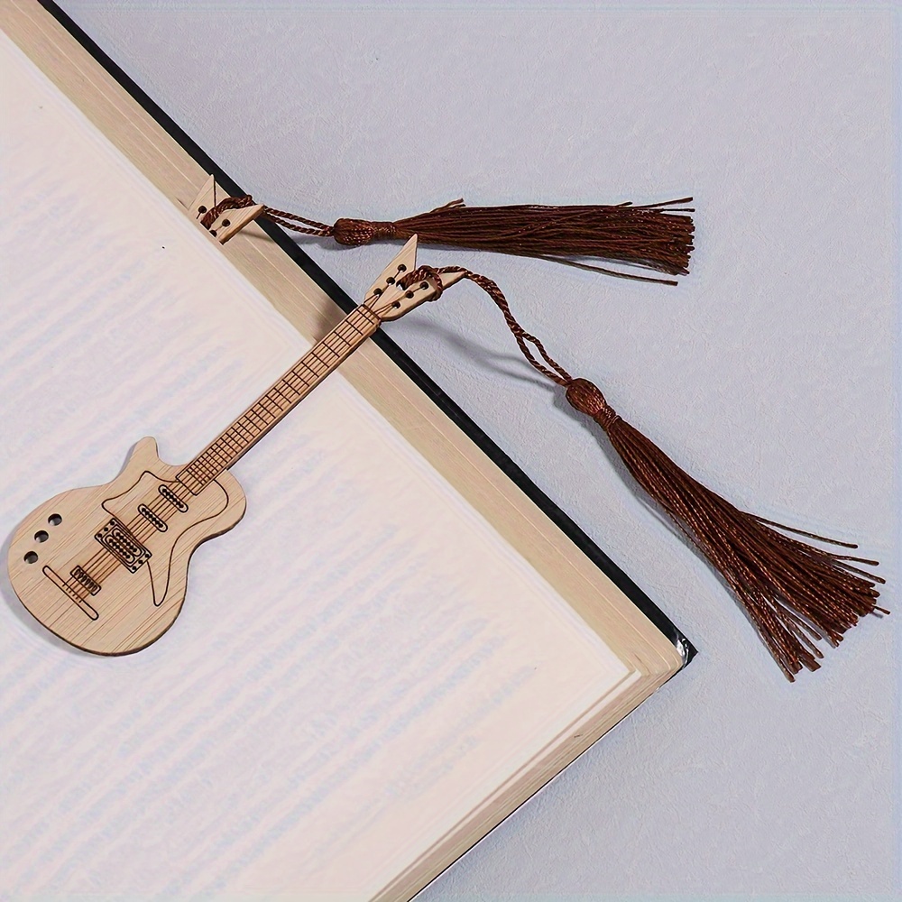 Bamboo Guitar Shape Bookmark, Page Marker, Book, Wood, Tassel, Guitar  Gifts, Guitarist, Unique, Unusual -  Canada