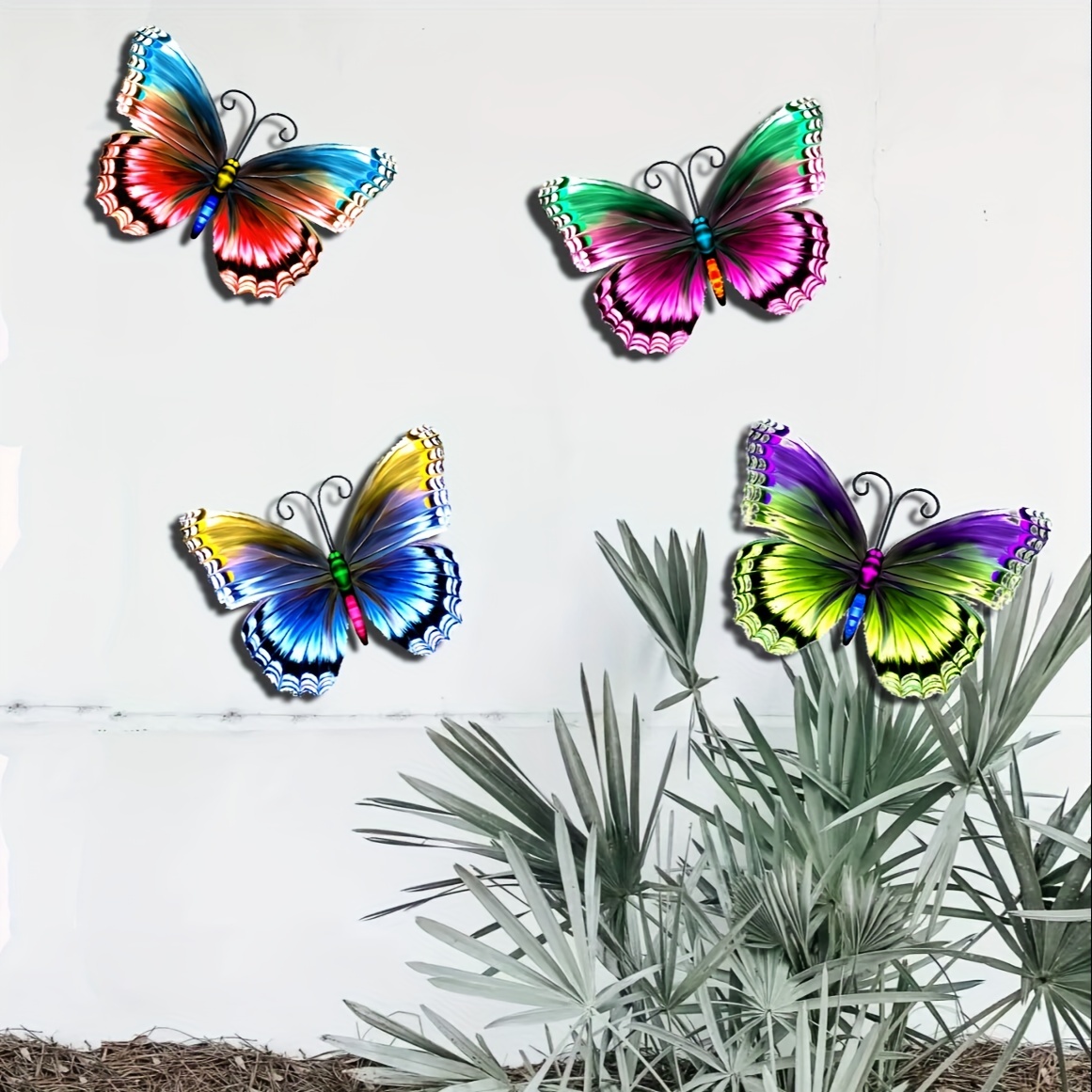 Metal Butterfly Wall Decor 3d Butterfly Outdoor Wall Decor - Temu