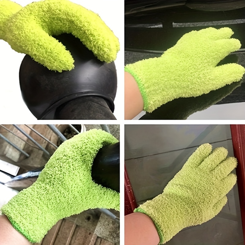 Microfiber Cleaning Gloves Perfect For Dusting Kitchen - Temu