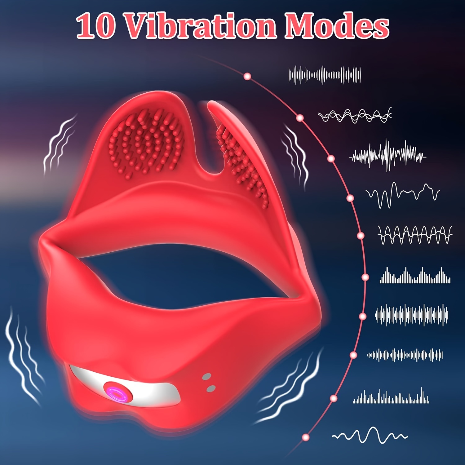 1pc vibrating ring toy vibrator with 10 vibration and usb charging silicone adult toys for men male and couples male toys ring testicle massager vibrator for men sexy toys cock ring silicone ring 3